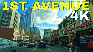 SEATTLE, Washington | 1ST AVENUE | 4K Driving Tour 🇺🇸