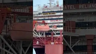 Floatel Reliance platform ship in Santa Cruz