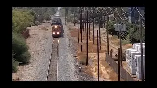 500 Subscriber Special! Above the Train! UP 6741 passing under the Pedestrian Bridge in Gilbert