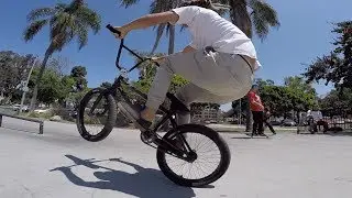 BMX: Awesome Long Beach Skatepark Session! (RAW / Tricks / Fails)