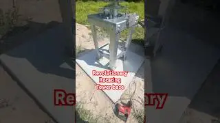 Установка радиолюбительской вращающейся башни &mdash; первый шаг! 😅 #RotatingTower #EngineeringLife #Bu...
