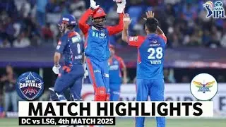 DC VS LSG Full Highlights Match match 04 ! DC VS LSG Full match highlights 2025