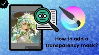 How to add a transparency mask to the drawing on Krita?