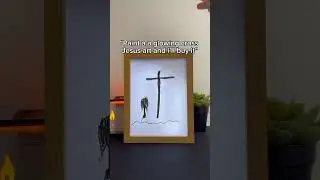 Paint a glowing jesus cross art&rdquo; ✝️
