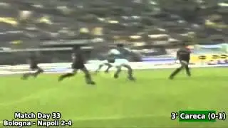 Serie A 1989-1990, day 33: Bologna - Napoli 2-4 (Careca goal)