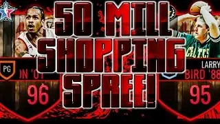Huge 50 Million Coin NBA Live Mobile Shopping Spree!!! Insane New 95 OVR Franchise Rating!!!