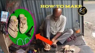 How to make royal shahu Maharaj kolhapuri chappal making process #male #trending #kolhapurichappal #