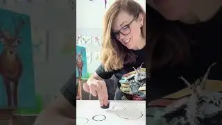 Process Art with Circles and Watercolor #processart #easyart