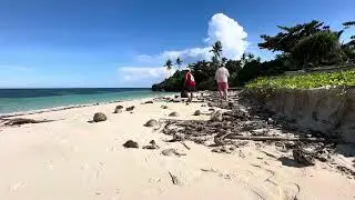 Beach clean up at Tanagan, Carabao Island, Romblon, Philippines #russandmegvlog #lovetheearth 