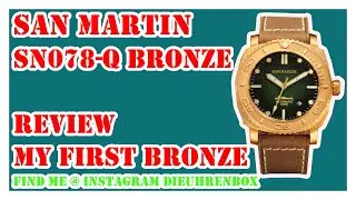 Часы San Martin SN078-Q Bronze Diver в корпусе Panerai и мои первые бронзовые часы!!!