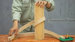 Extremely Dexterity And Creative Woodworking Idea // Extremely Unique Night Light From Wooden Strips