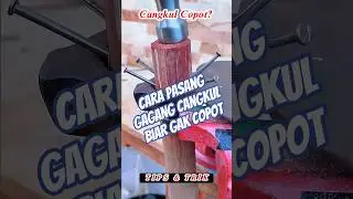 Cara pasang gagang cangkul biar gak copot #tips #tipsandtricks