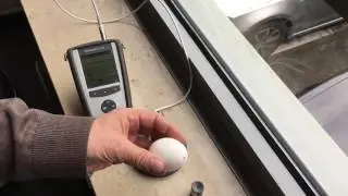 Checkline.com MiniTest FH Thickness Gauge measuring Egg Shell