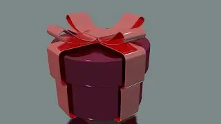 Modeling a cylindrical gift box in Cinema 4D tutorial