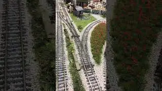 Class 40 40142 passing over peco streamlined points with a passenger train.