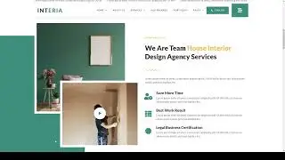 Interia - Interior Design Service Elementor Template Kit house residential