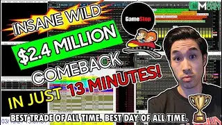WILDEST LIVE DAY #TRADING VIDEO EVER! - DAY #TRADER $2.4 MILLION SWING IN 13 MIN ON $GME GAMESTOP