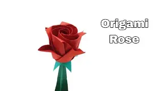 Origami Rose 🌹 !! Valentine Day craft !! Paper flowers #paperrose