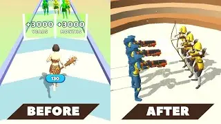 Human Evolution Run 3D All Levels Walkthrough - 👶👩&zwj;🦰 (Mobile Gameplay)