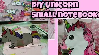 DIY unicorn Small notebook ❤️ Tryy nd share with me on Pinterest 📌Like Share Subscribe ✨#ShreyaYTfam