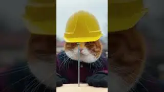 Construction Worker Cats. #funny #cat #animals