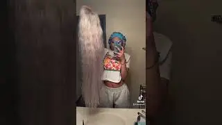 36&rdquo; Amazon Wig From 613 to Ash Blonde/Silver