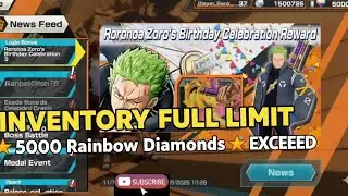 OPBR🔥5000個 Rainbow Diamonds Limit Exceed 🔥 ダイヤ डायमंड्स⚡diamantes | One Piece Bounty Rush