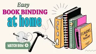 Easy book binding at home | tutorial to learn book binding #books #bookbinding #diy