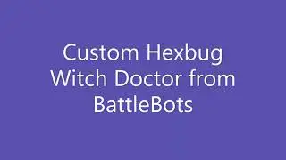 Custom Hexbug Witch Doctor Battlebots with self righting