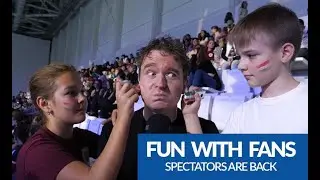 Kids are finally  back on the stands at the Duna Arena, Budapest!