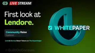 First look at Lendore. ❇️ Lend & Borrow Smart Tokens on The Superledger
