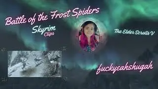 Battle of the Frost Spiders - Skyrim Clips
