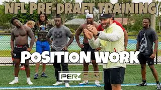 NFL Pre-Draft Training: Position Work Day | 5 Weeks From the Combine
