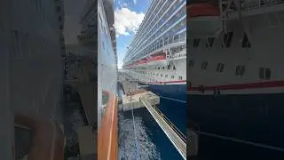 Carnival Paradise and Carnival Dream docked in Cozumel! #carnivalcruises #cruise #cruiseship