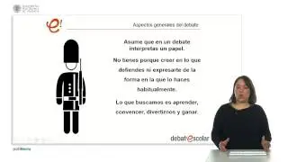Debate: Aspectos generales del debate