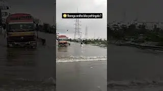 CHENNAI FLOOD BIKE THUGLIFE😟 #viral #shorts #yamaha #r15