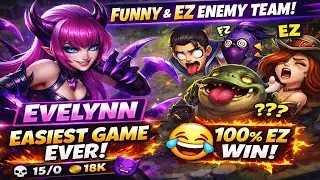 &ldquo;Evelynn Gameplay 😂 | Most Funny & EZ Enemy Team Ever | LOL Ranked&rdquo;