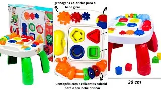 Mesa did&aacute;tica infantil Mesa educativa de atividades para beb&ecirc; crian&ccedil;a - cotiplas