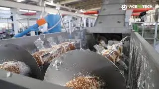 Europe design 1000kg/h PP/PE film washing line