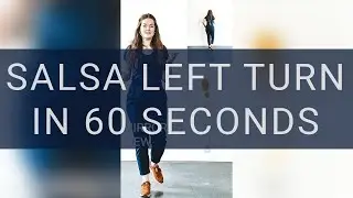 Salsa Left turn, 2 versions in 60 Seconds (On2) #Shorts