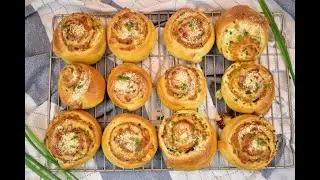 Scallion  Cream Cheese Bread Rolls