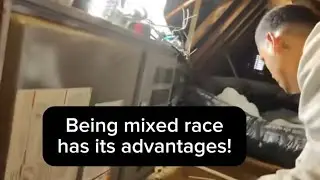 Being mixed race has its advantages! #bluecollar #veteran #hvac 