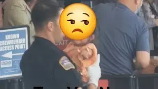 Intoxicated Couple arrested at LAX TSA checkpoint  LAX airport police takeaway baby at LAX airport