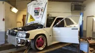 MB 190 om605 superturbo dyno