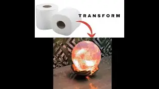 Toilet paper lamp - Home decoration idea - Making a new invention - DIY activity - DIY Moon light