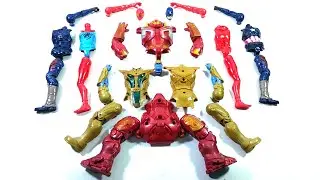 MARVEL ASSEMBLE TOYS HULK BUSTER VS THANOS ARMOR VS SPIDER-MAN GODHI VS CAPTAIN AMERICA...