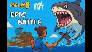 RAFT #8: Rakitku Sudah Anti-Hiu! Farming di Pulau Besar & Pertarungan Laut yang Epic!