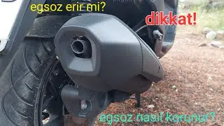 Motosikletinizin egsozunu koruyun