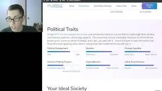Democratic Socialist / Moderate Leftie Takes My Political Personality Quiz and reacts