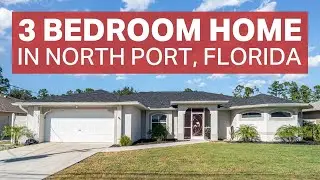 SPACIOUS 3 Bedroom, 2 Bathroom, 2-Car Garage Home with a Private Pool & Den in North Port, Florida 🌴